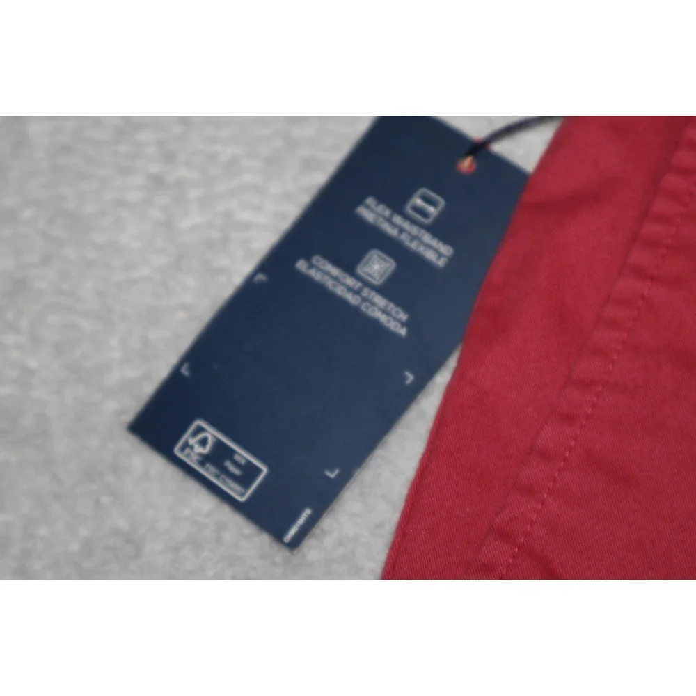 Chaps Coastland Wash Shorts Mens 40 Red Flex Comfort Stretch Chino 9